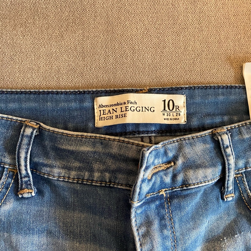Abercrombie high rise stretch jean